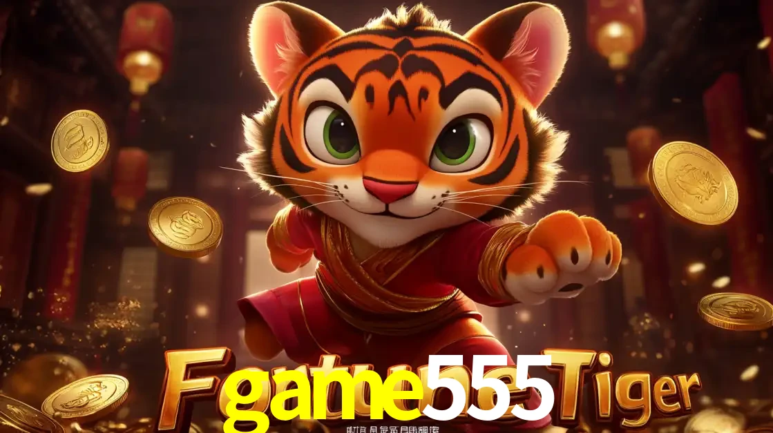 O carismático mascote do jogo de slot Fortune Tiger, um tigre fofo em pose de artes marciais, pronto para trazer sorte e multiplicadores de ganhos no cassino online game555.